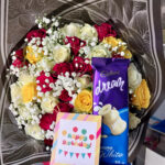love me bouquet with chocolate