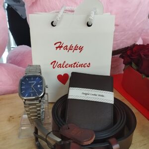 men watch, wallet & belt