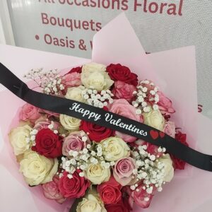 Valentine white and pink